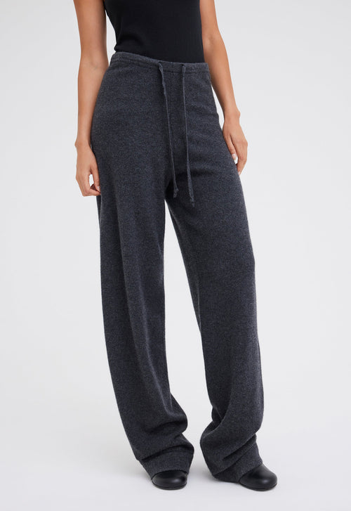 Jac+Jack Dova Cashmere Pant - Char Marle Grey